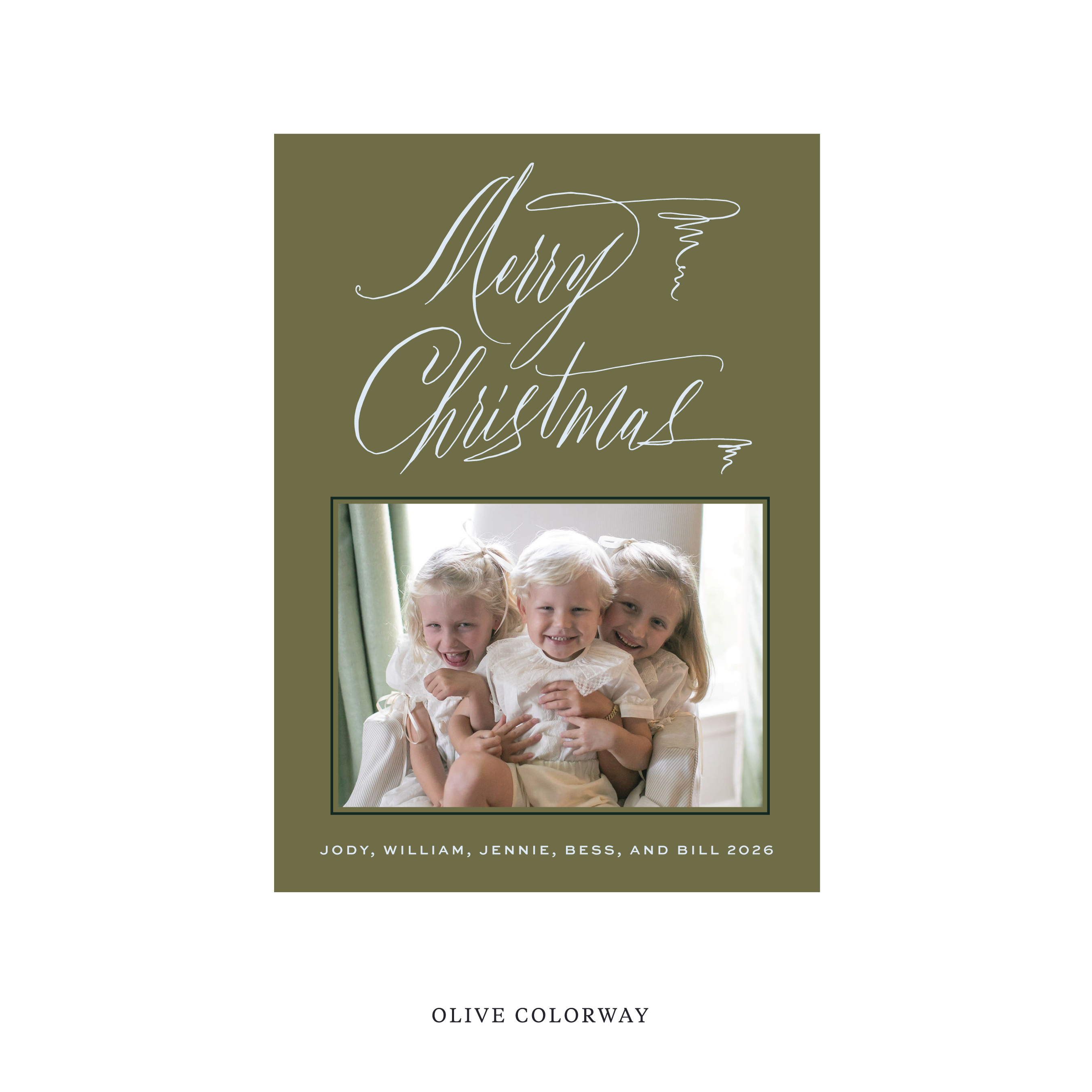 Aldridge Classic Flat Print Holiday Card II, Medium