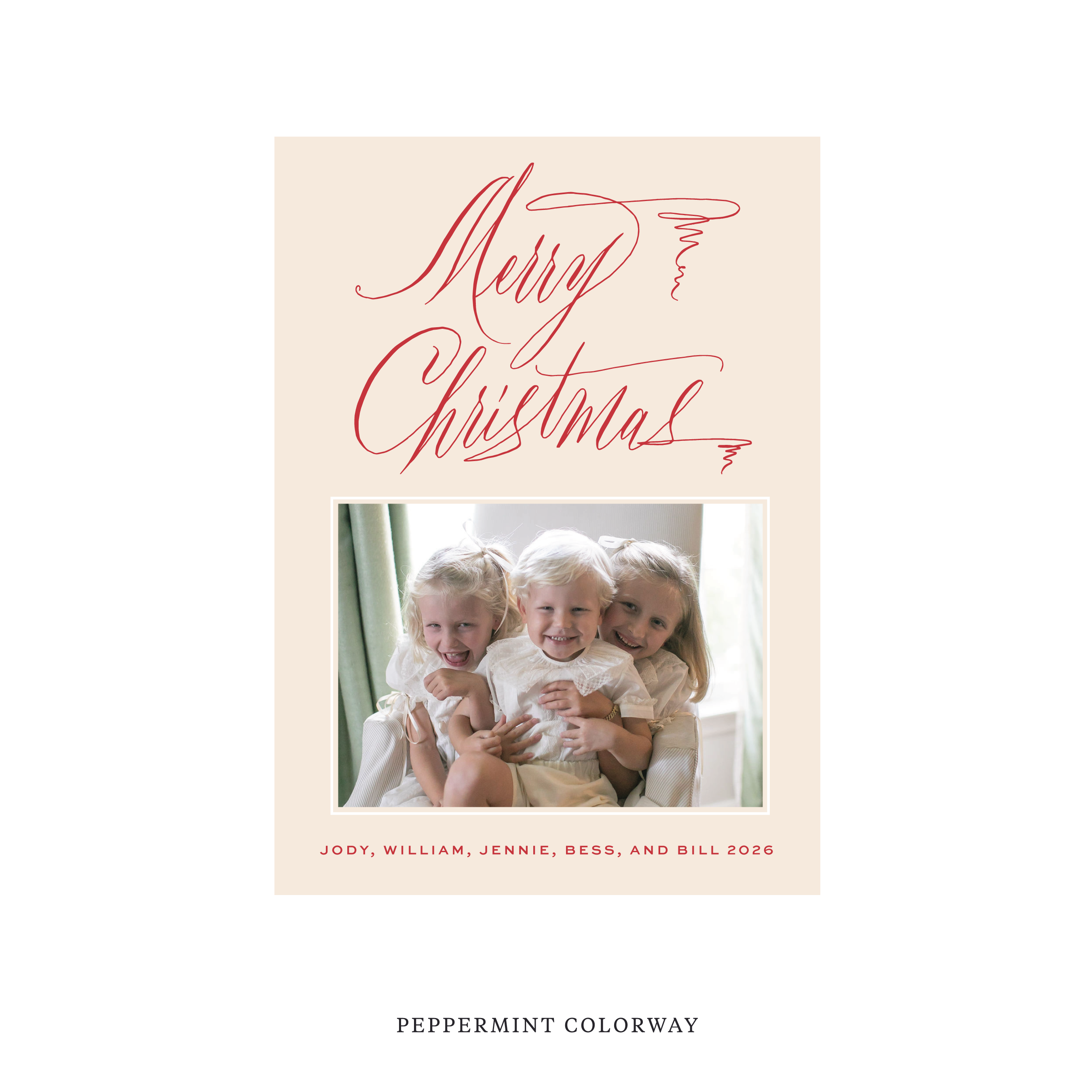 Aldridge Classic Flat Print Holiday Card II, Medium