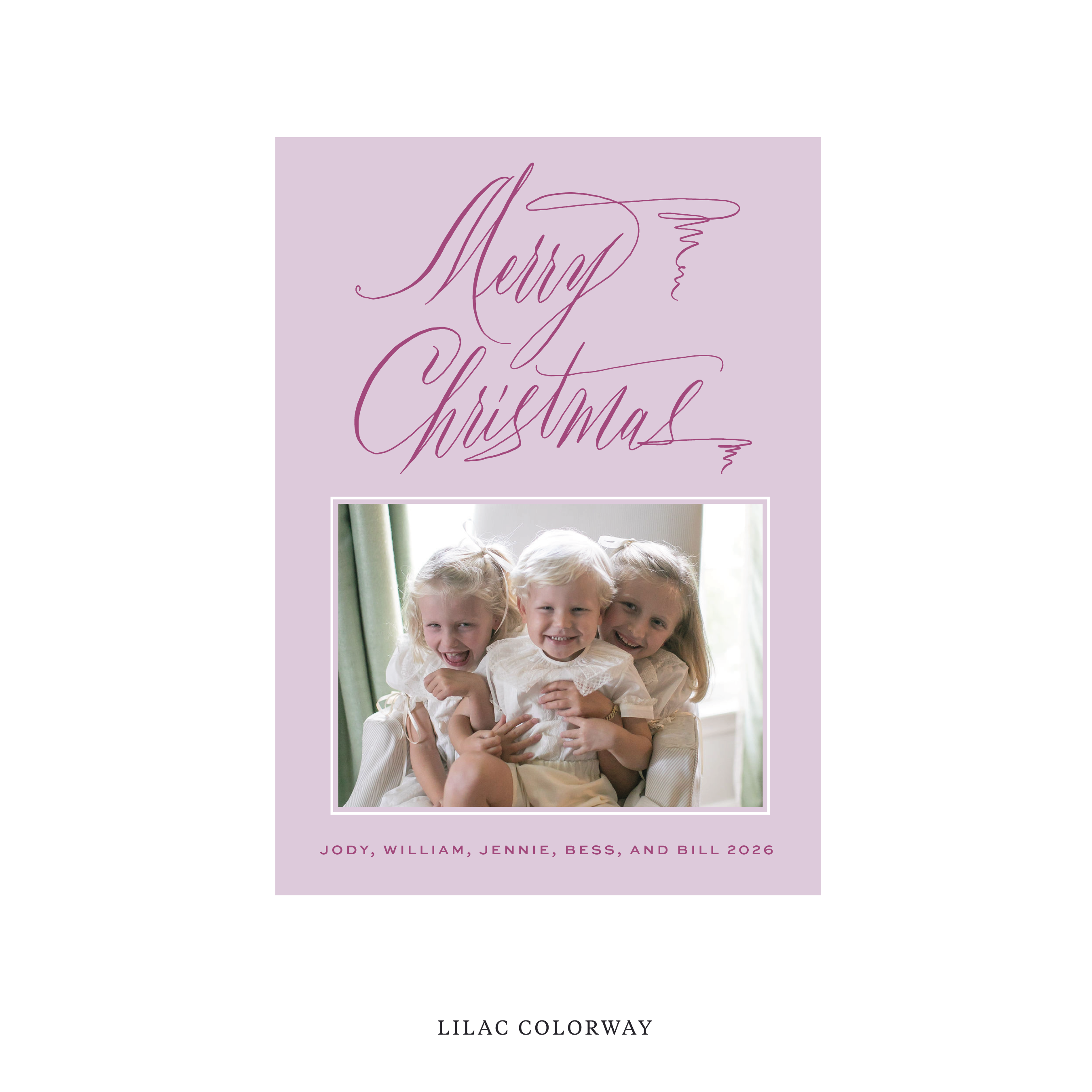 Aldridge Classic Flat Print Holiday Card II, Medium