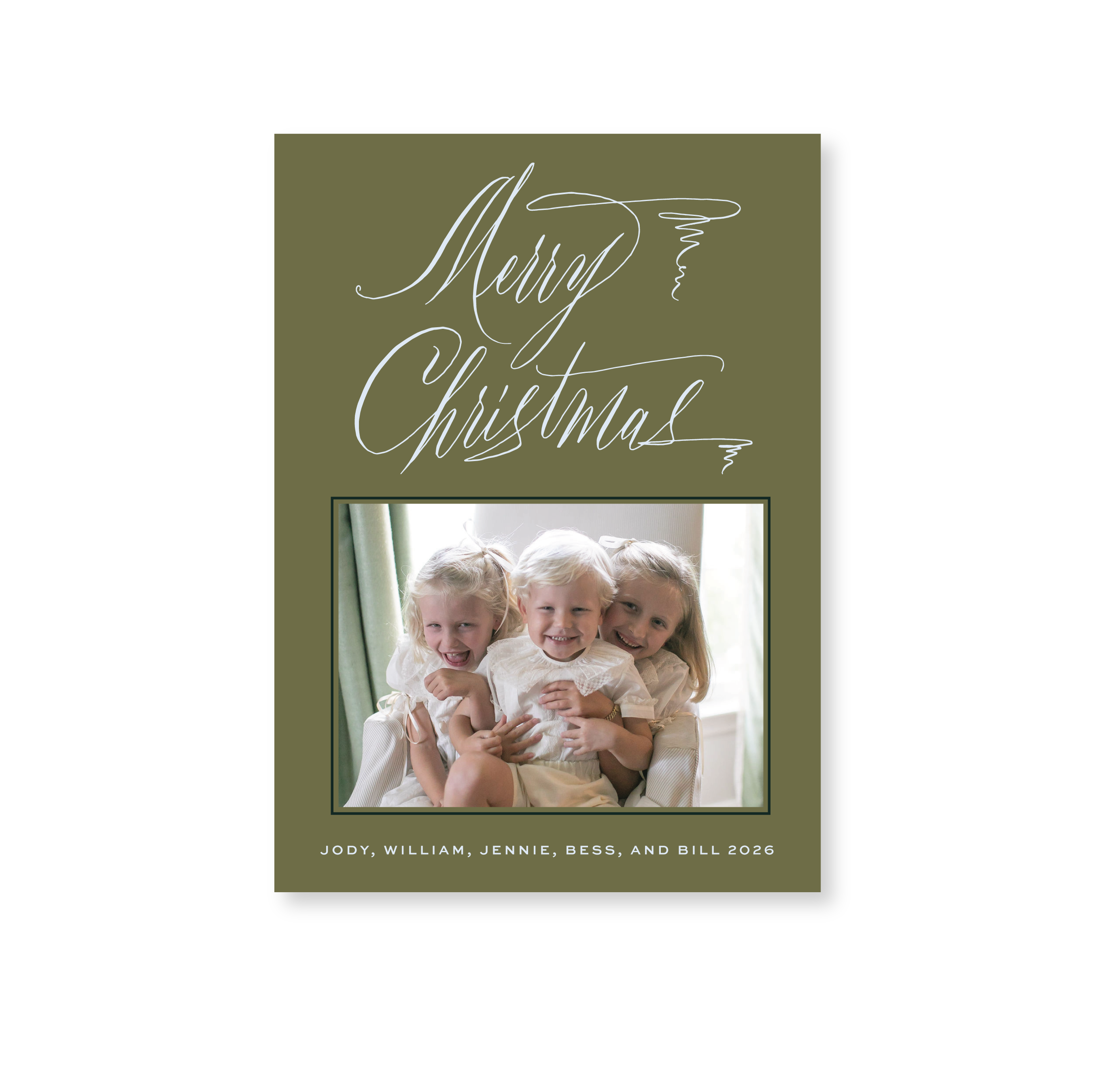 Aldridge Classic Flat Print Holiday Card II, Medium