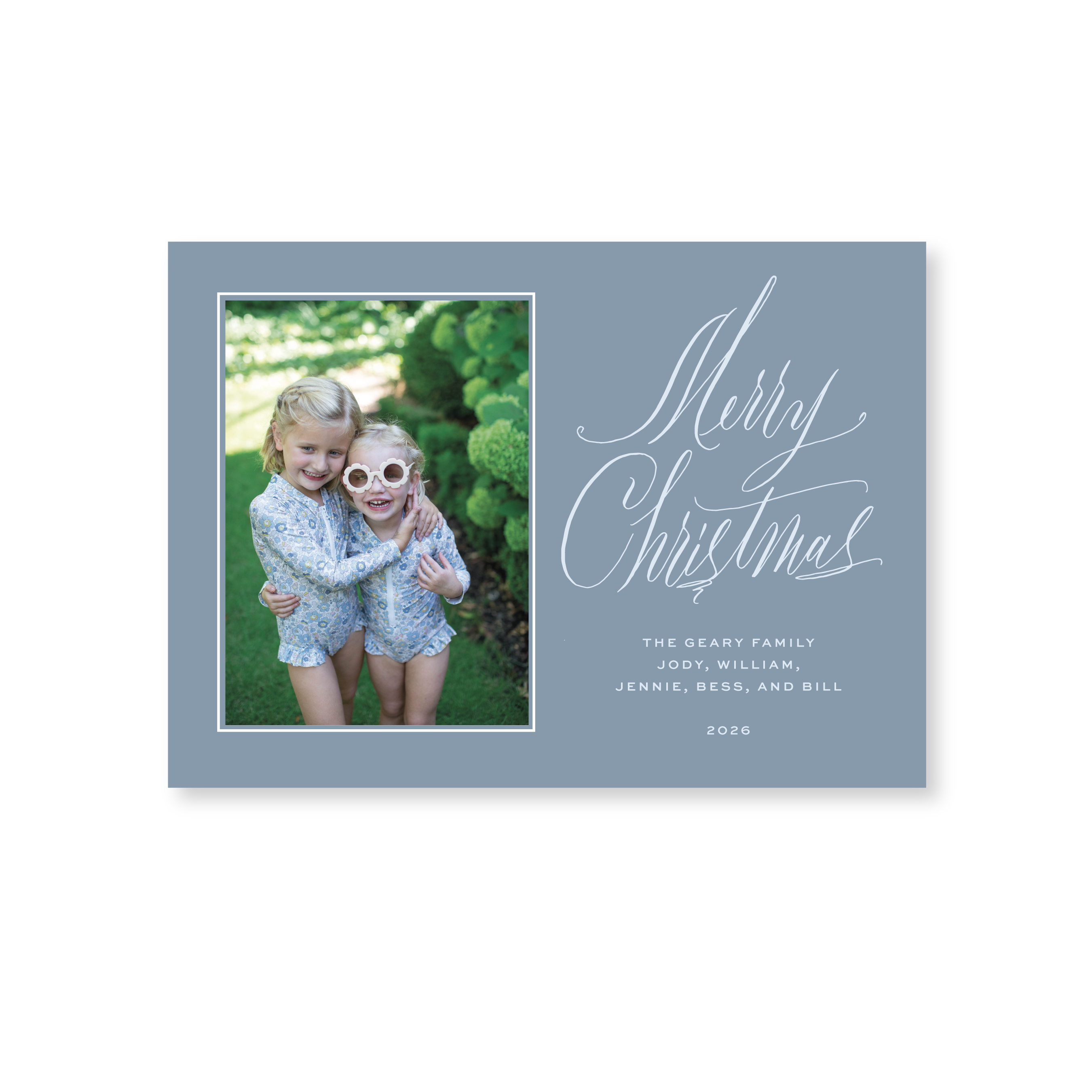 Aldridge Classic Flat Print Holiday Card, Medium