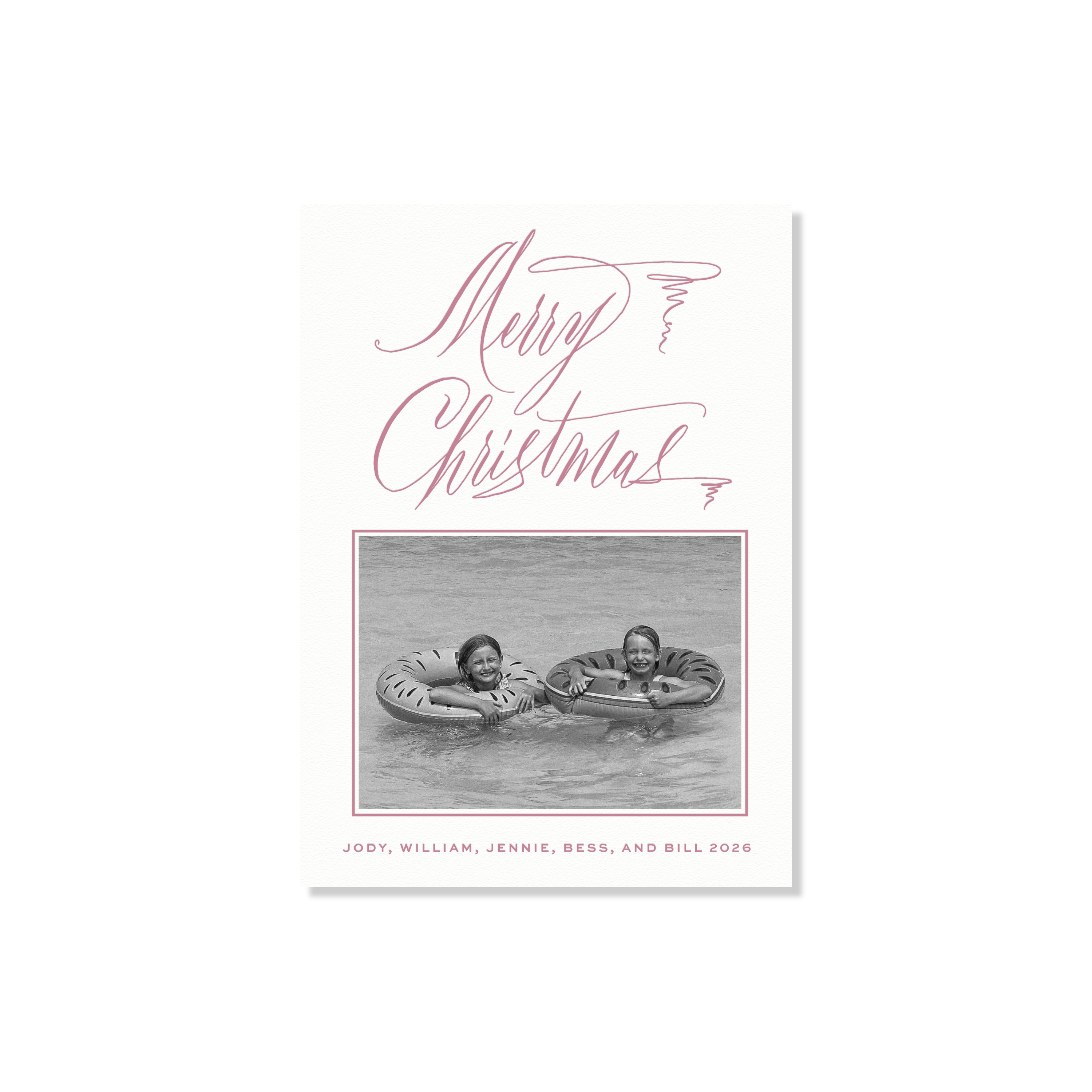 Aldridge II Letterpress Holiday Card, Medium