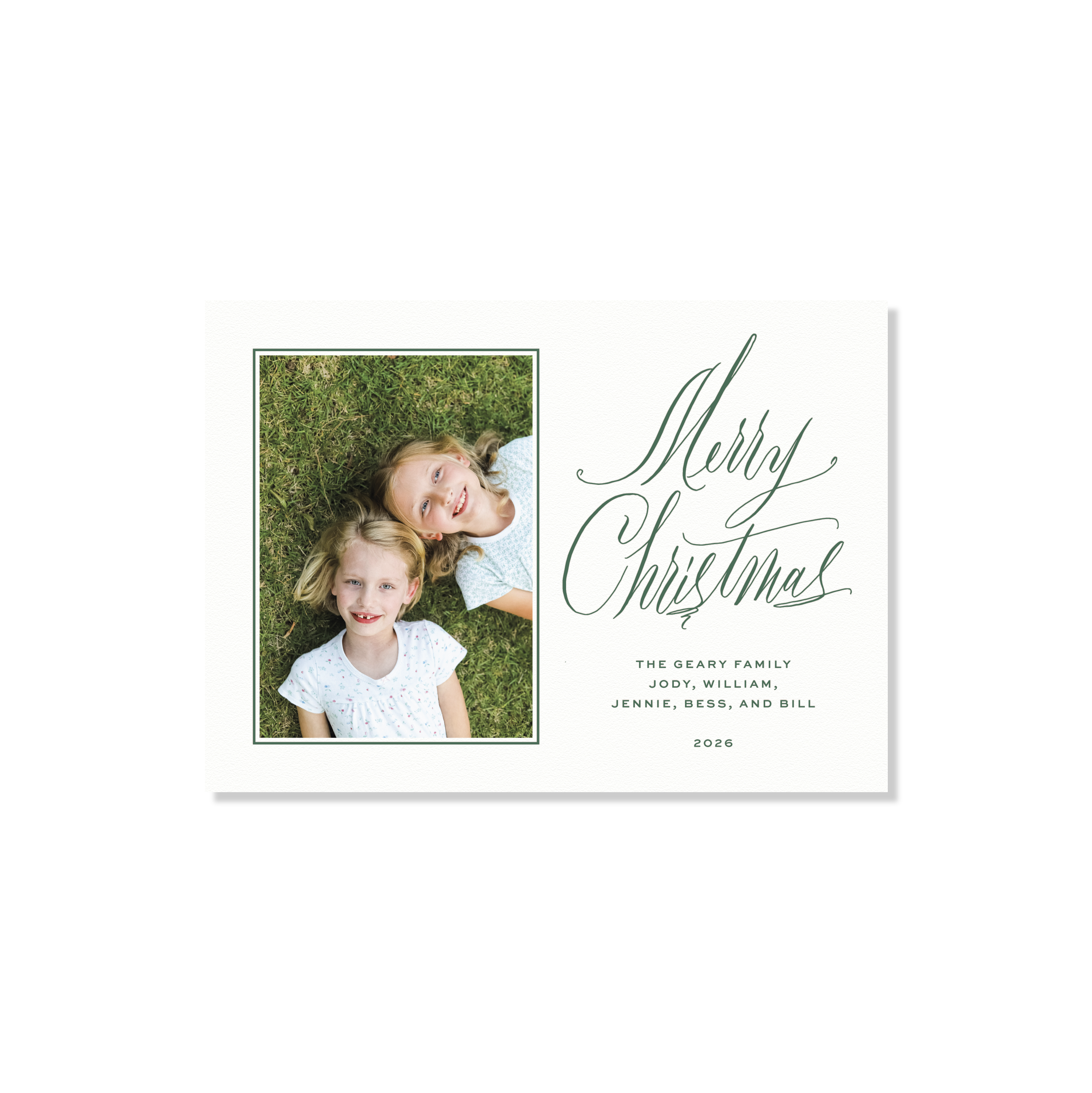 Aldridge Letterpress Holiday Card, Medium