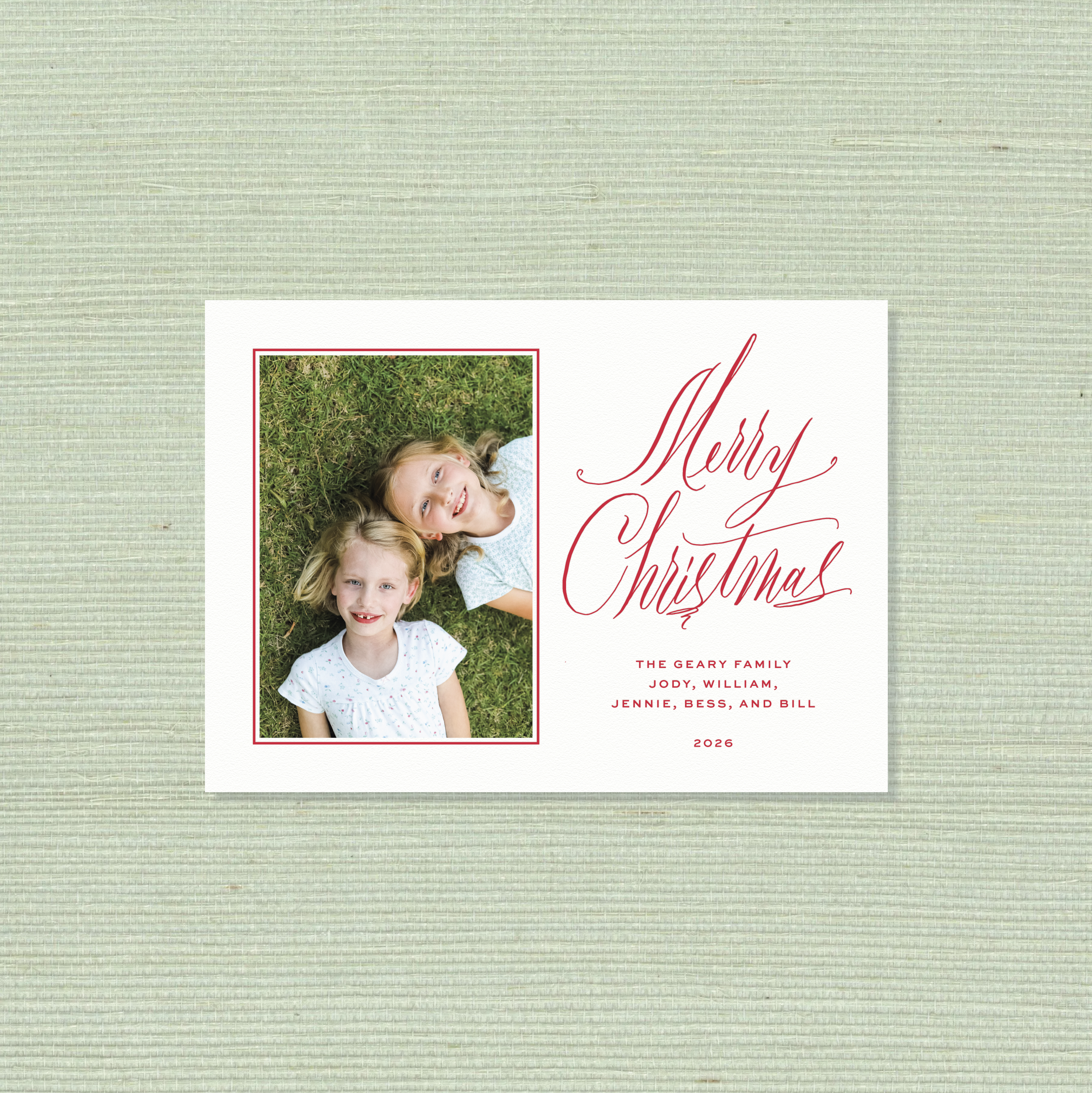 Aldridge Letterpress Holiday Card, Medium