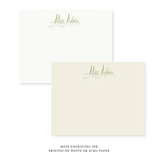 Alice Engraved Note