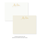 Alice Engraved Note