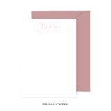 Alice with Hearts and Stars Calligraphy Classic Printed Note