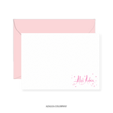 Alice with Hearts and Stars Calligraphy Classic Printed Note