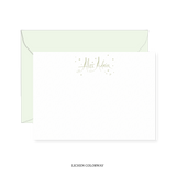 Alice with Hearts and Stars Calligraphy Classic Printed Note