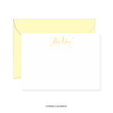 Alice with Hearts and Stars Calligraphy Classic Printed Note