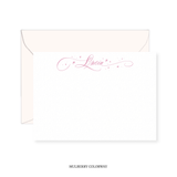 Allison with Hearts and Stars Calligraphy Classic Printed Note