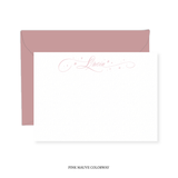 Allison with Hearts and Stars Calligraphy Classic Printed Note