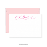 Allison with Hearts and Stars Calligraphy Classic Printed Note