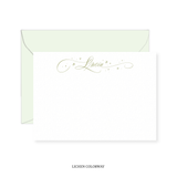 Allison with Hearts and Stars Calligraphy Classic Printed Note