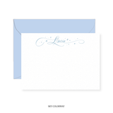 Allison with Hearts and Stars Calligraphy Classic Printed Note