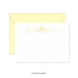 Allison with Hearts and Stars Calligraphy Classic Printed Note