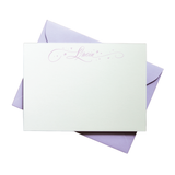 Allison with Hearts and Stars Calligraphy Classic Printed Note