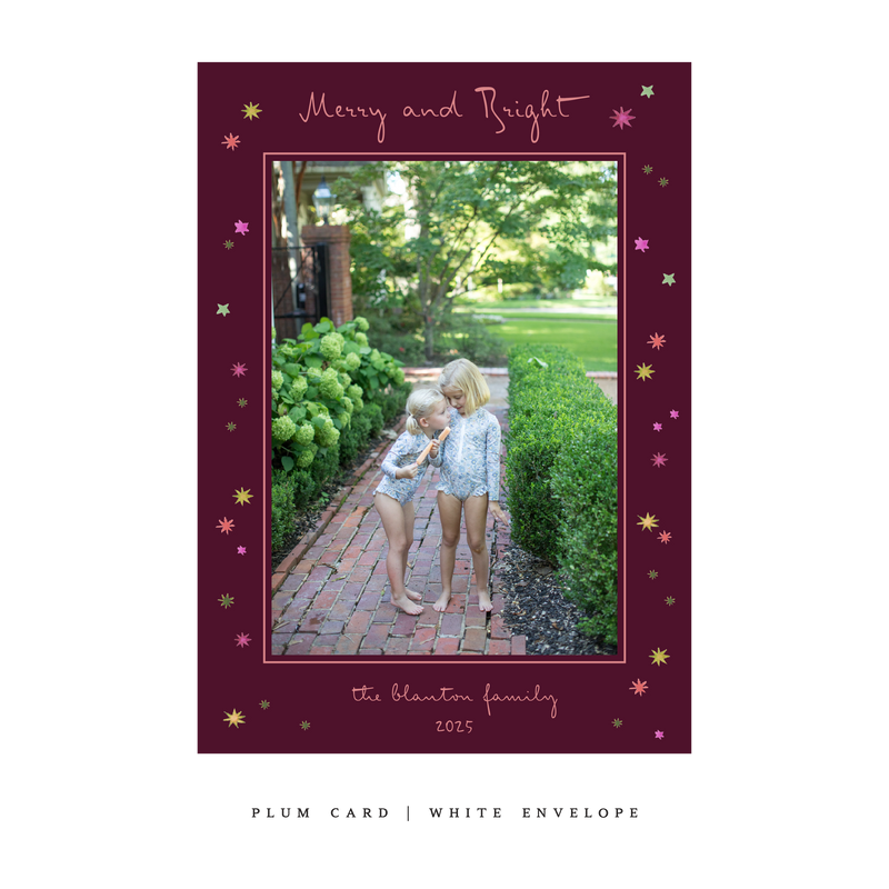 Angela Medium Classic Printed Holiday Card