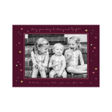 Angela Medium Horizontal Classic Printed Holiday Card