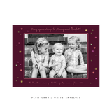 Angela Medium Horizontal Classic Printed Holiday Card