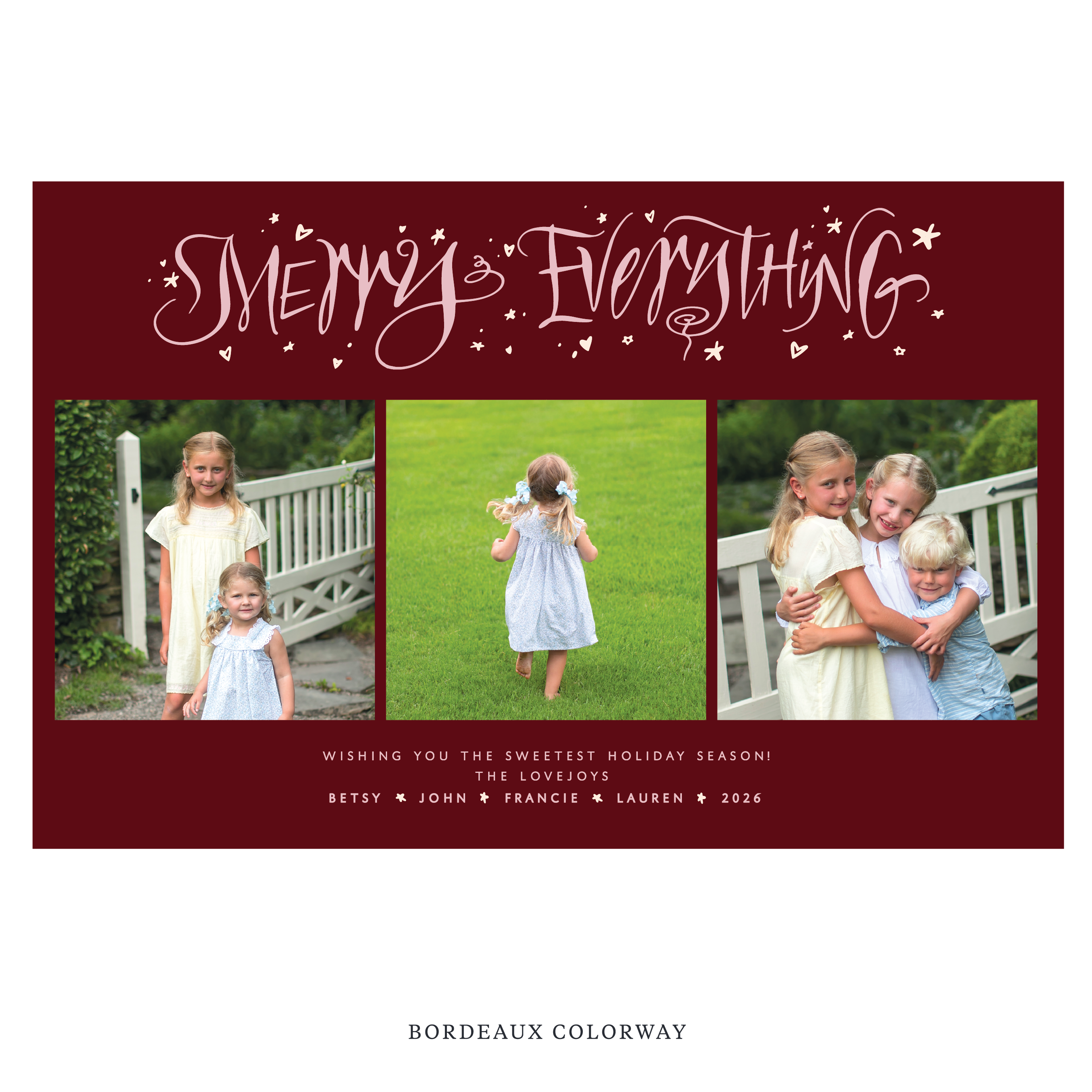 Ansley Digital Photo Holiday Card, Extra Large