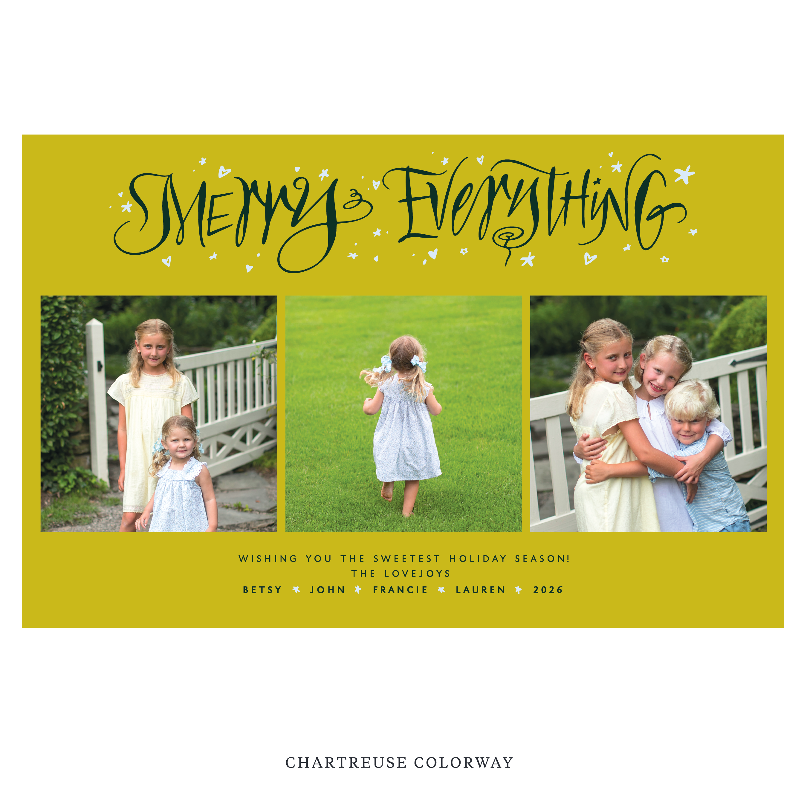 Ansley Digital Photo Holiday Card, Extra Large