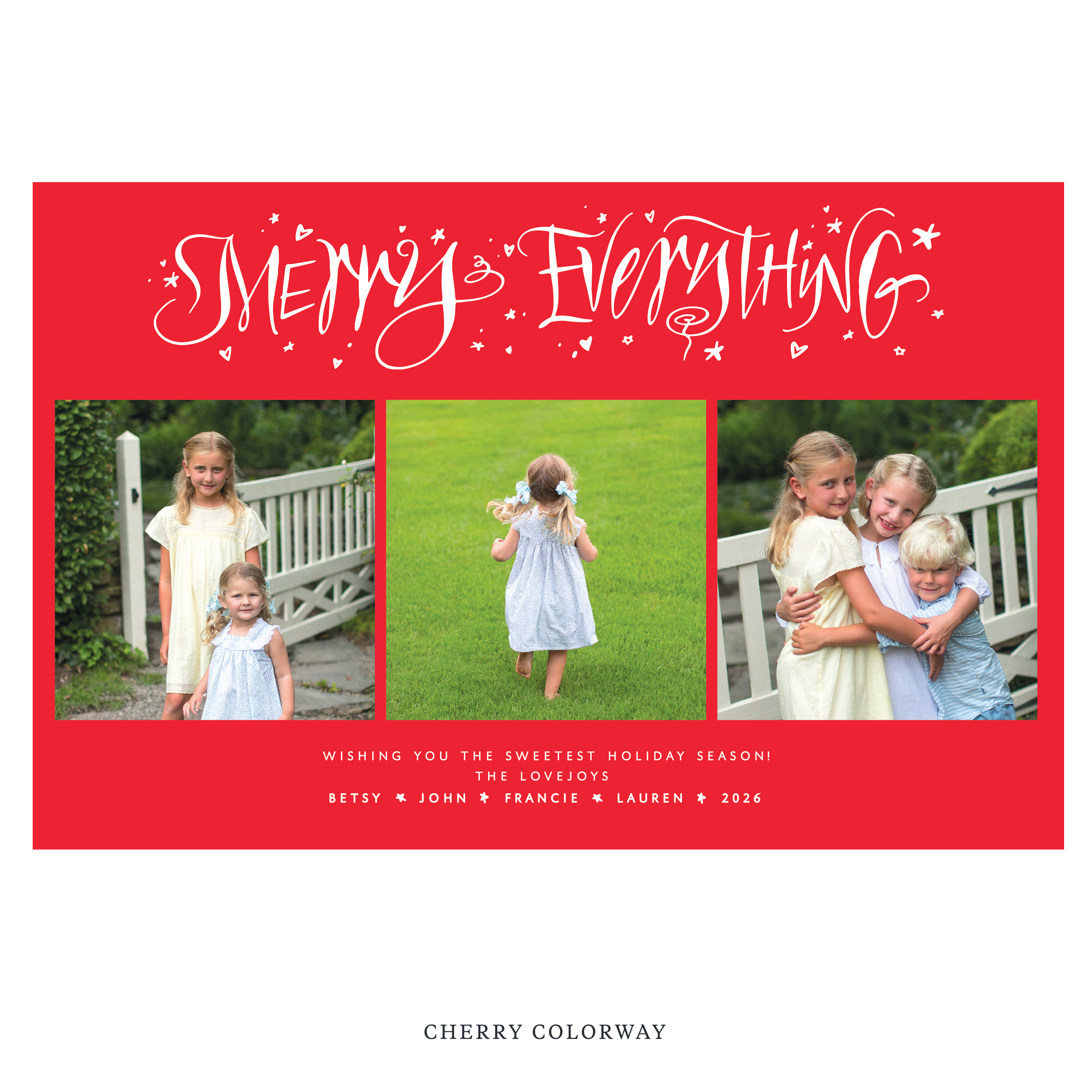 Ansley Digital Photo Holiday Card, Extra Large