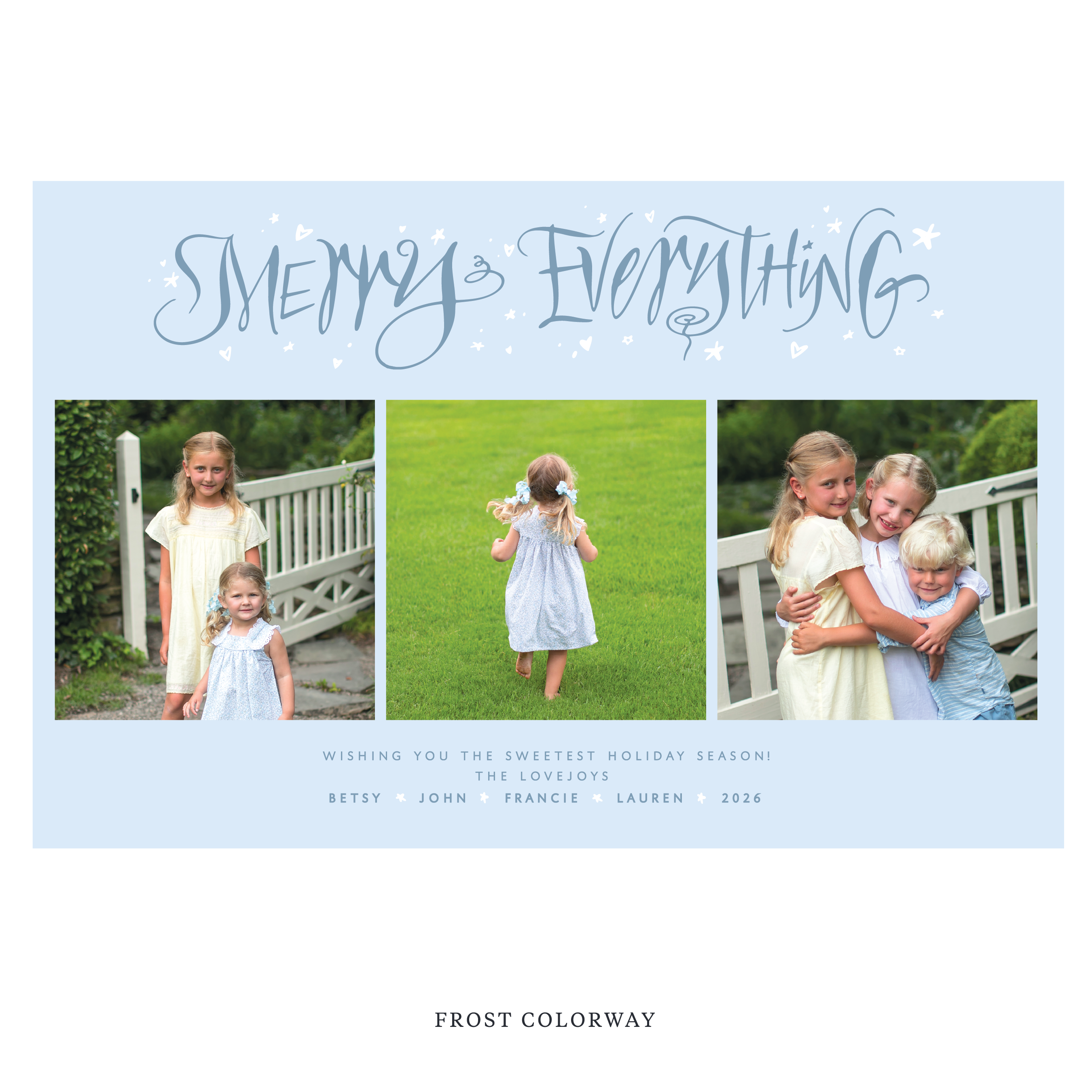 Ansley Digital Photo Holiday Card, Extra Large