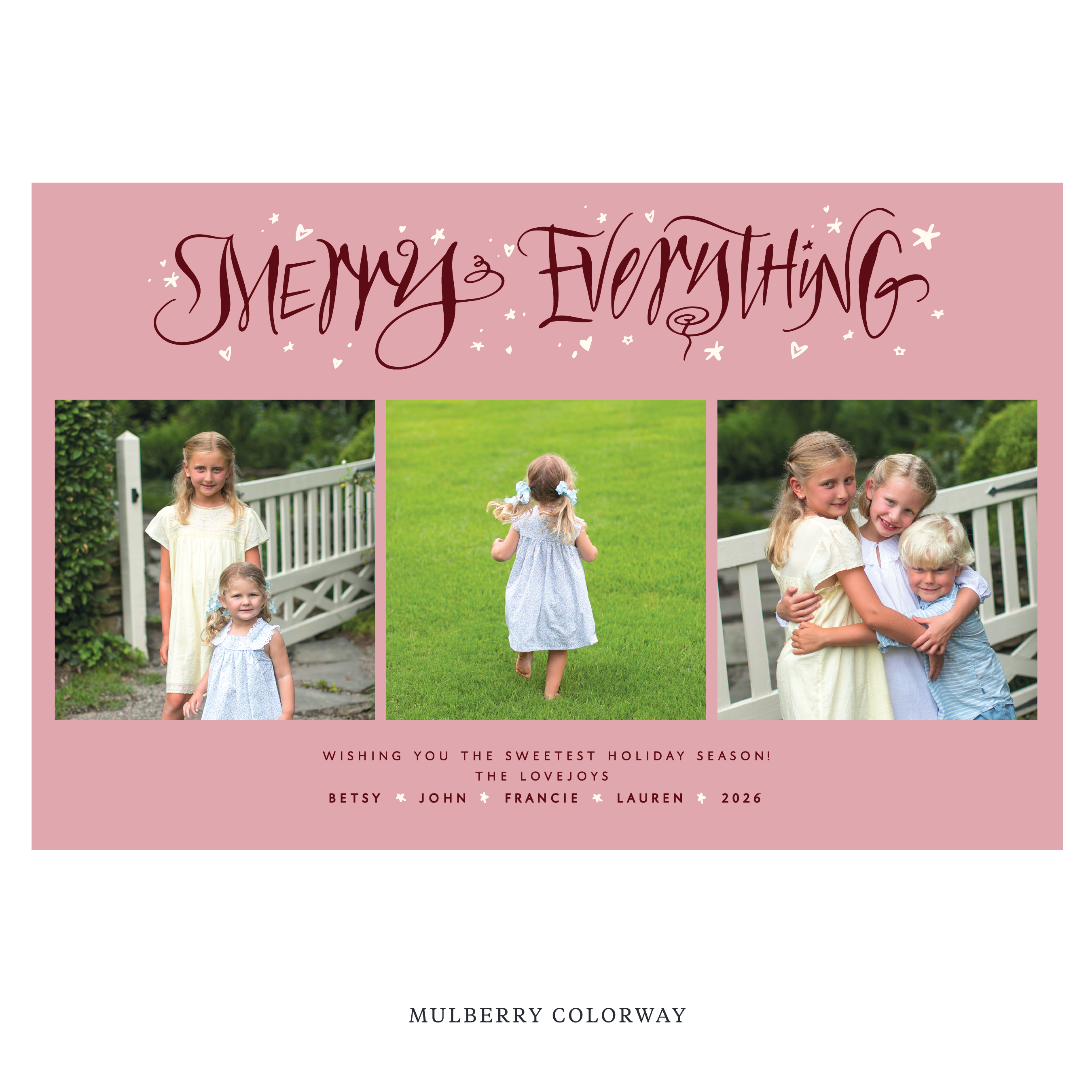 Ansley Digital Photo Holiday Card, Extra Large