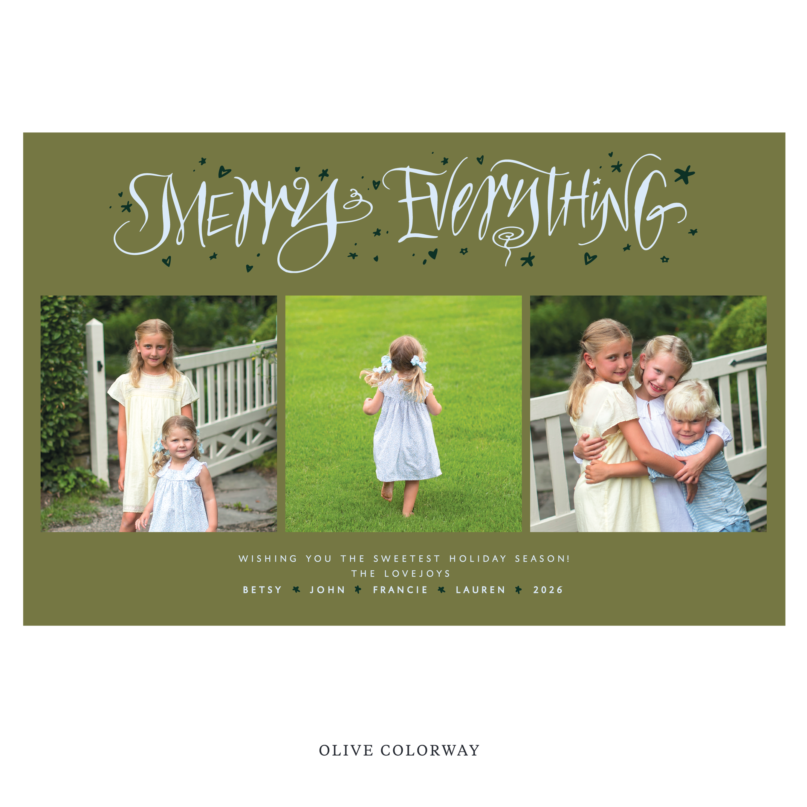 Ansley Digital Photo Holiday Card, Extra Large