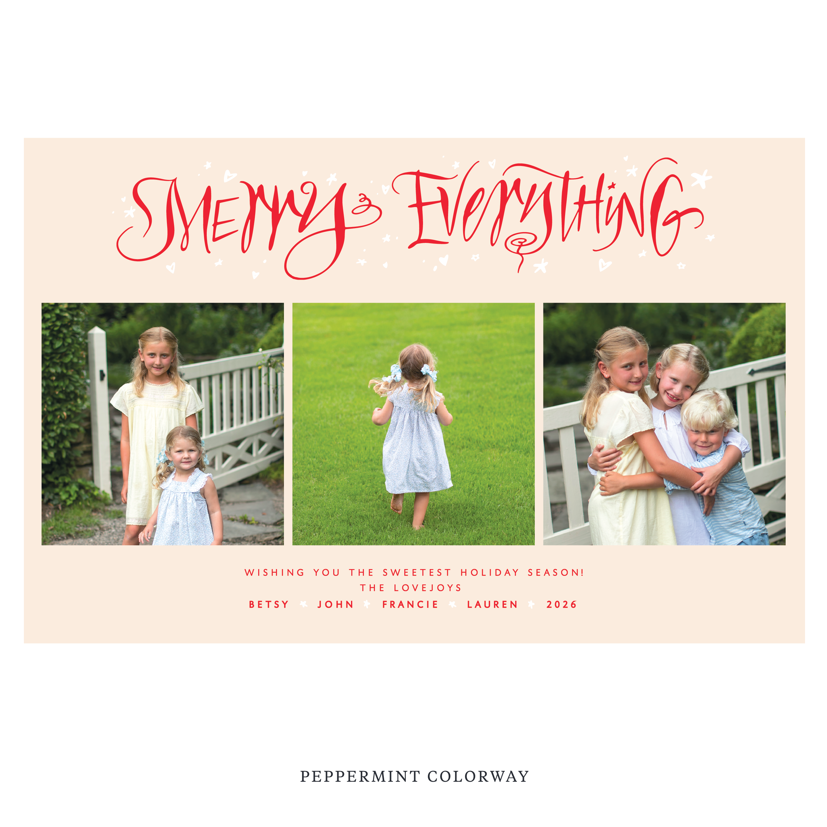 Ansley Digital Photo Holiday Card, Extra Large