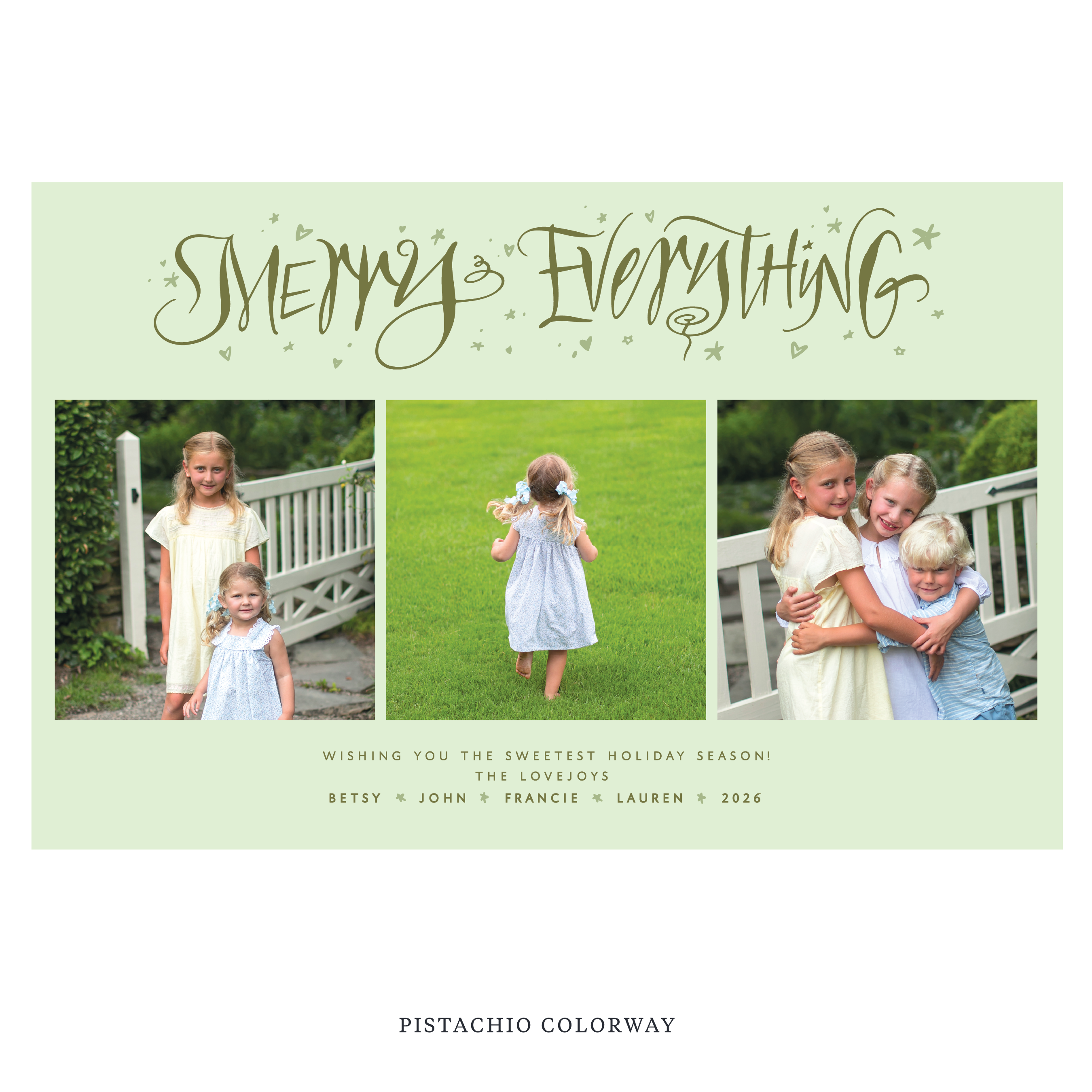 Ansley Digital Photo Holiday Card, Extra Large