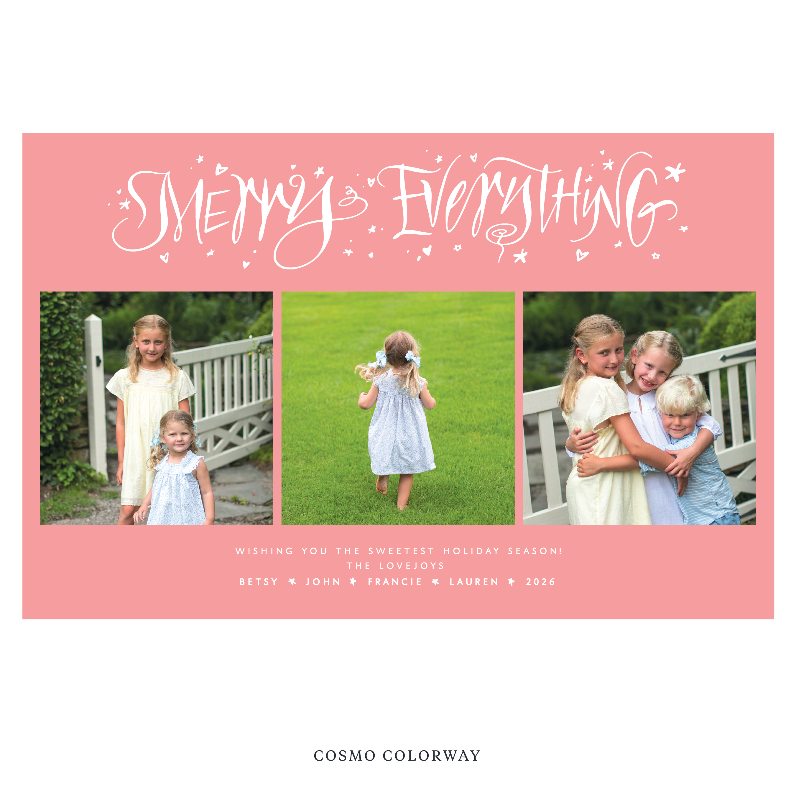 Ansley Digital Photo Holiday Card, Extra Large
