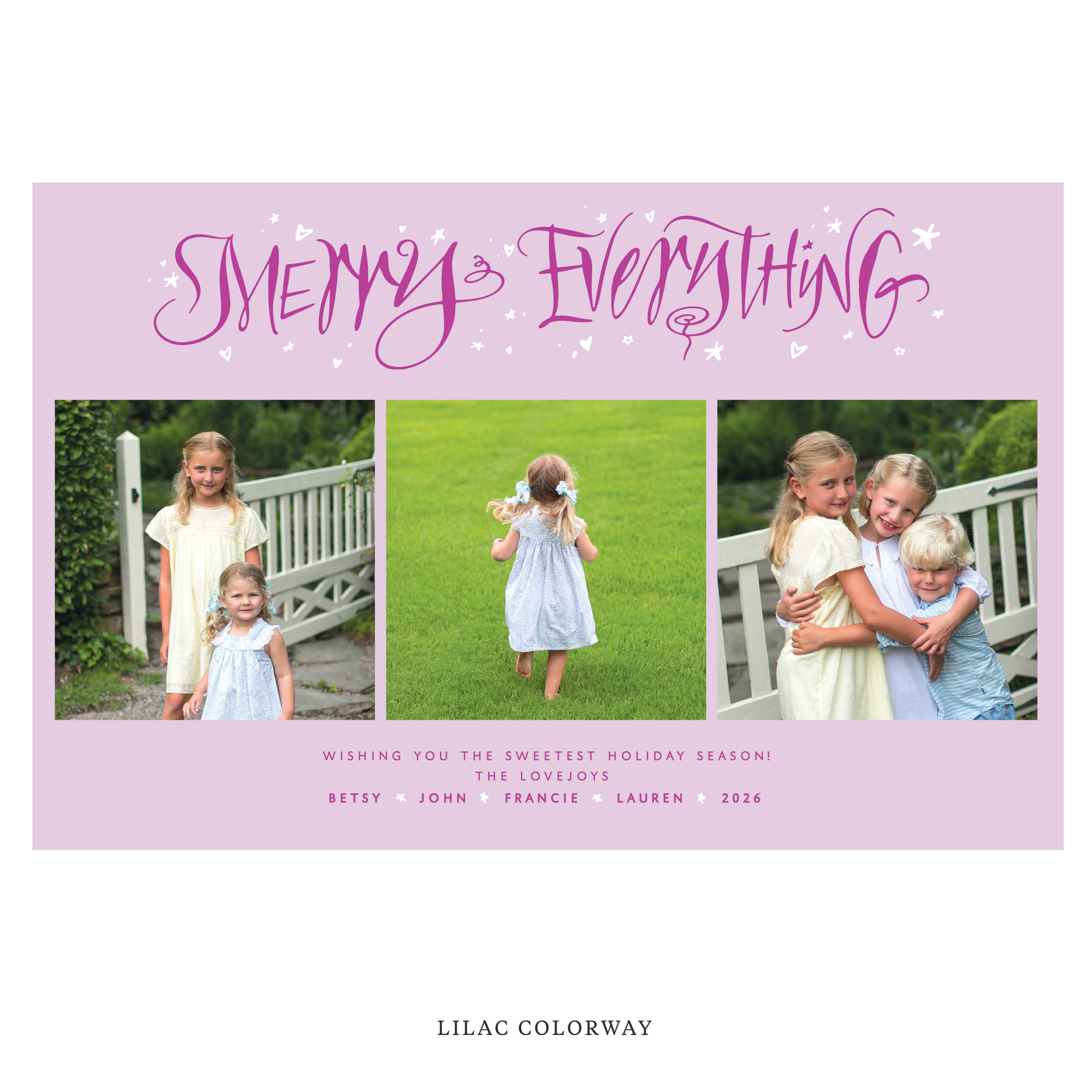 Ansley Digital Photo Holiday Card, Extra Large