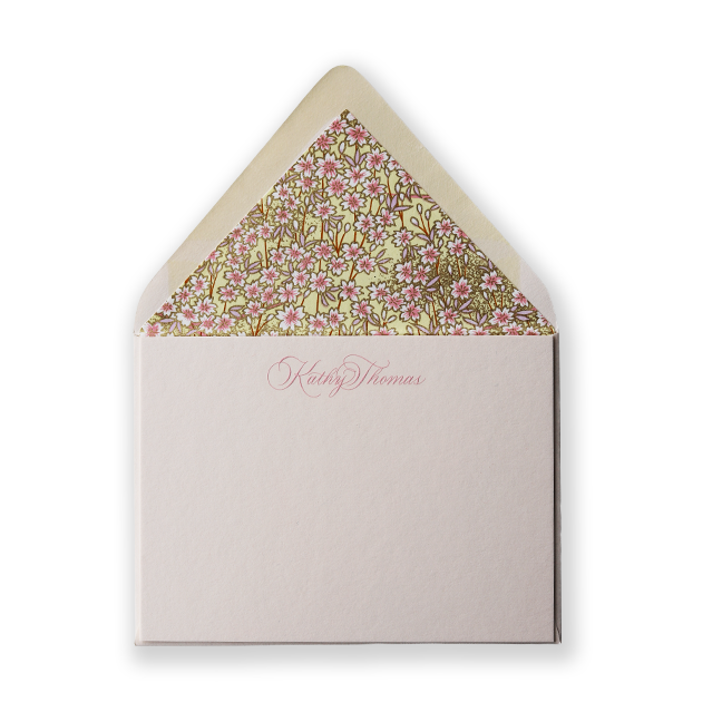 Laura Luxe Engraved Note