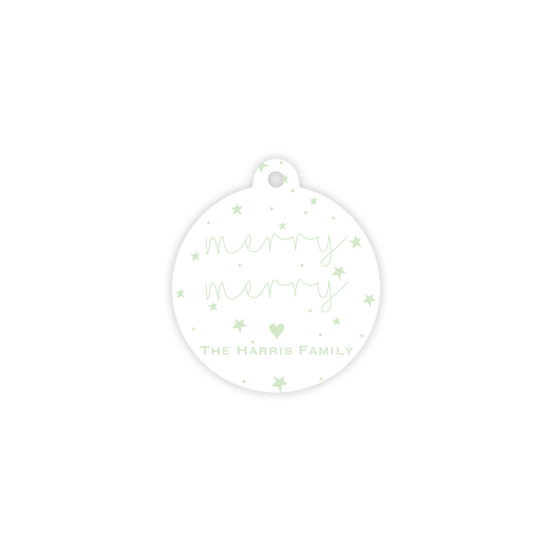 The Harris Merry Merry Starry Circle Tag