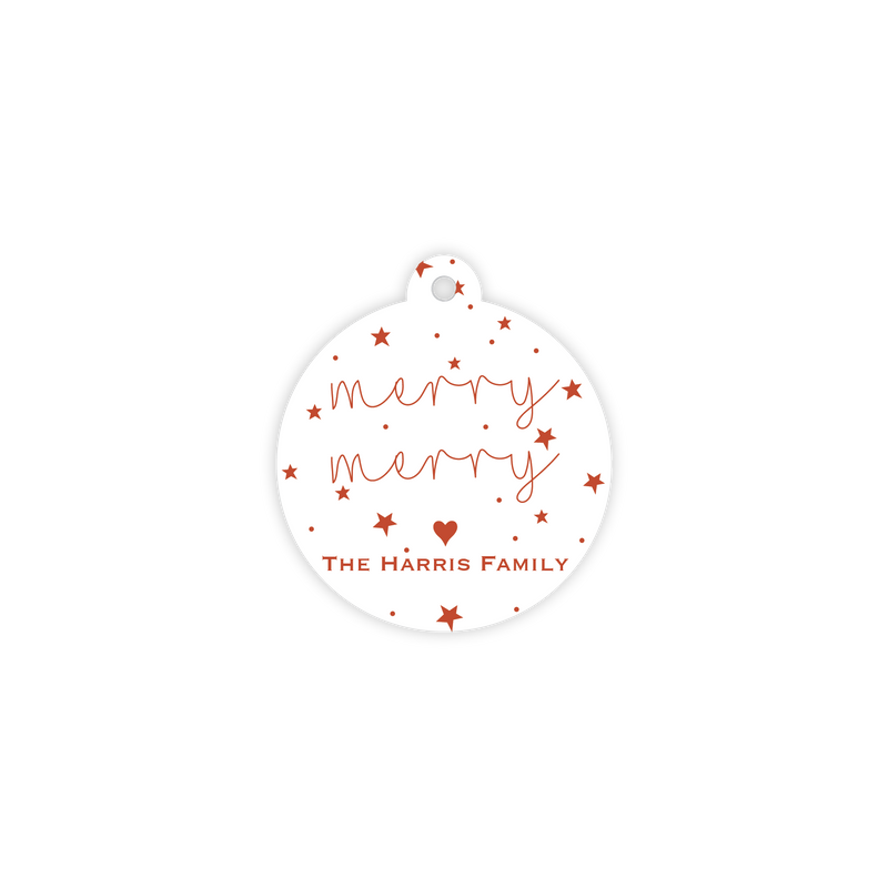 The Harris Merry Merry Starry Circle Tag