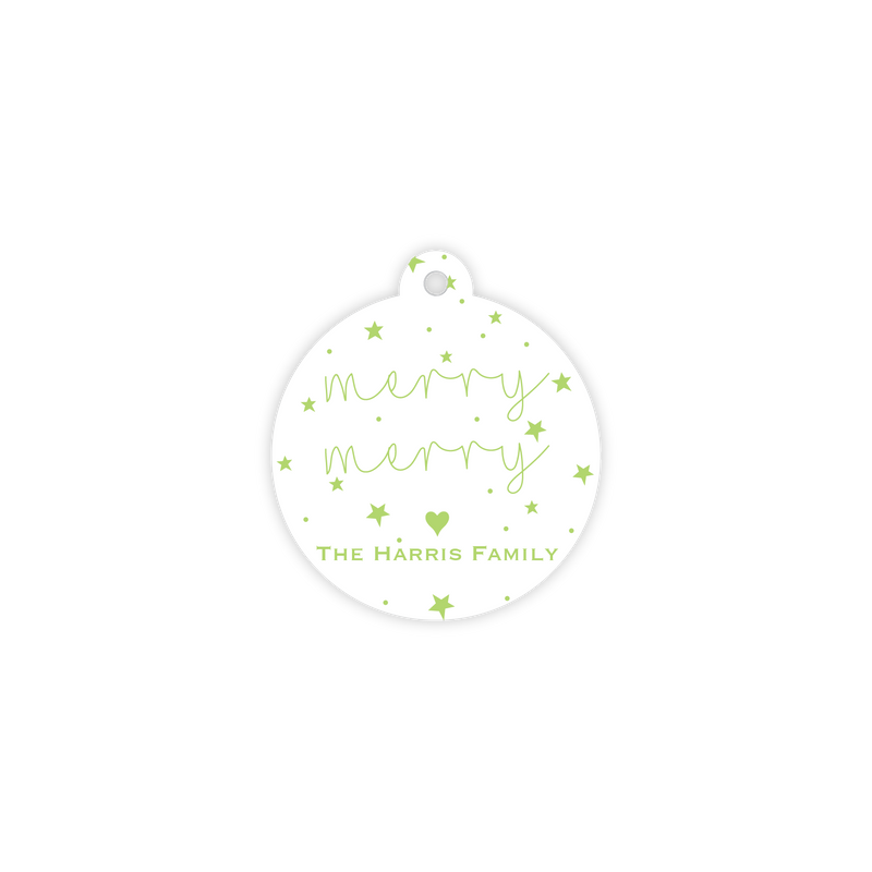 The Harris Merry Merry Starry Circle Tag