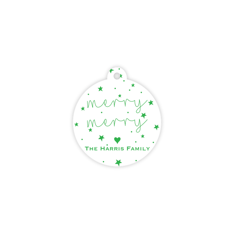 The Harris Merry Merry Starry Circle Tag