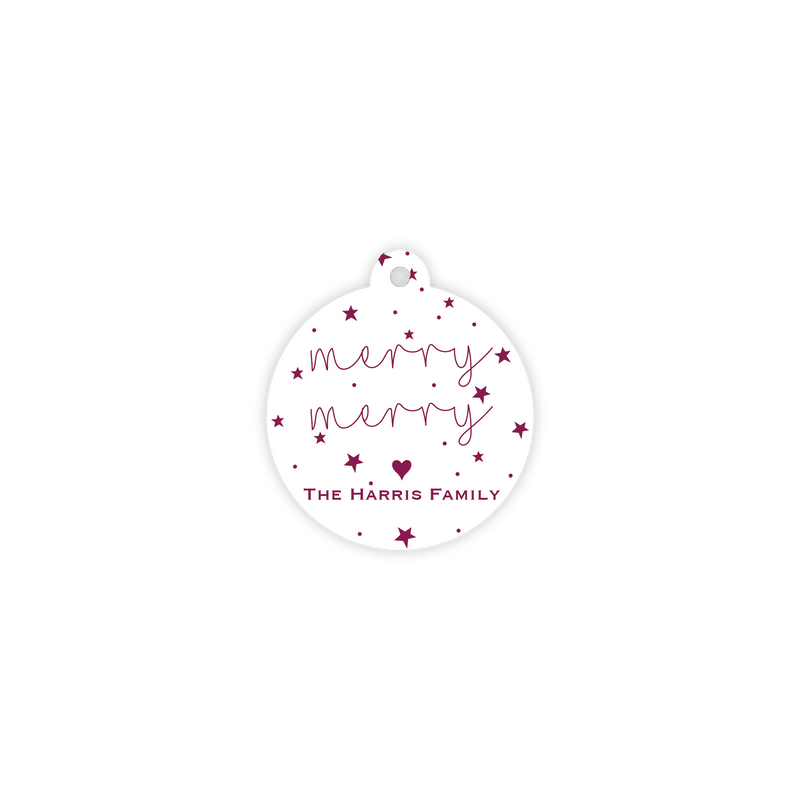 The Harris Merry Merry Starry Circle Tag