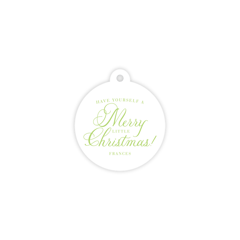 The Frances Merry Little Christmas Circle Tag