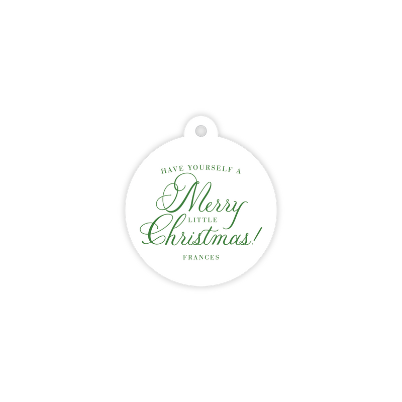 The Frances Merry Little Christmas Circle Tag