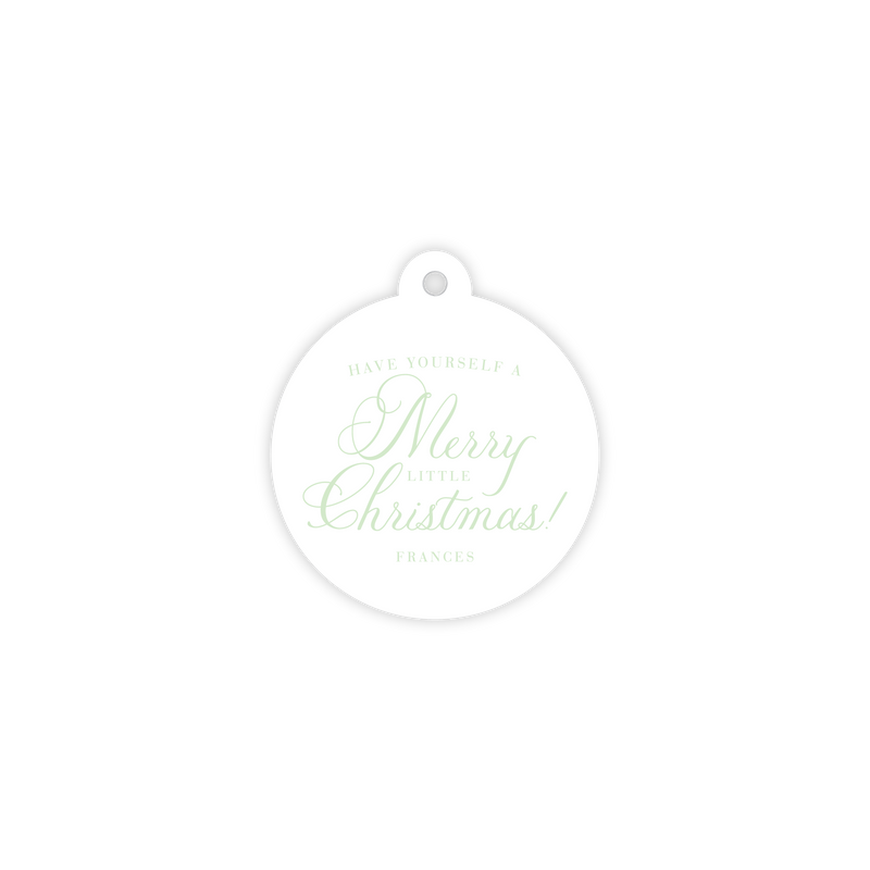 The Frances Merry Little Christmas Circle Tag