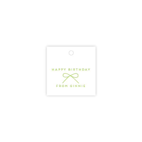 Georgie Letterpress Tag