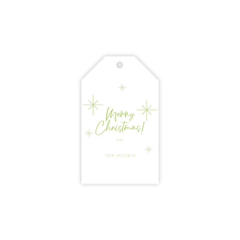 The Miller Starry Merry Christmas Tag