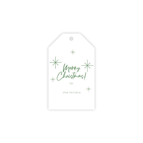 The Miller Starry Merry Christmas Tag