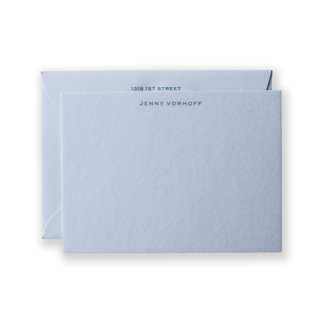 Jenny Engraved Note