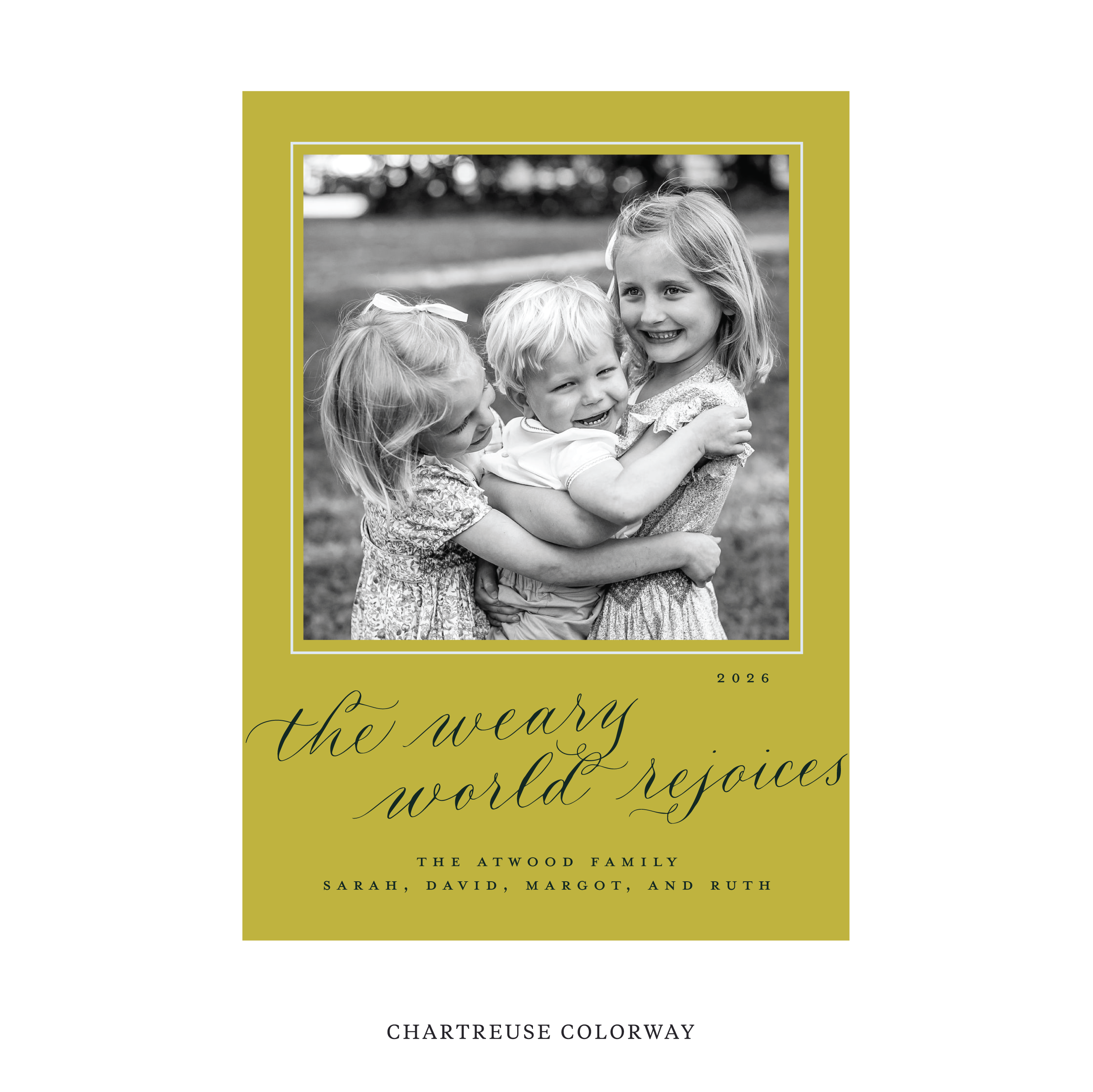 Atwood Classic Flat Print Holiday Card, Large