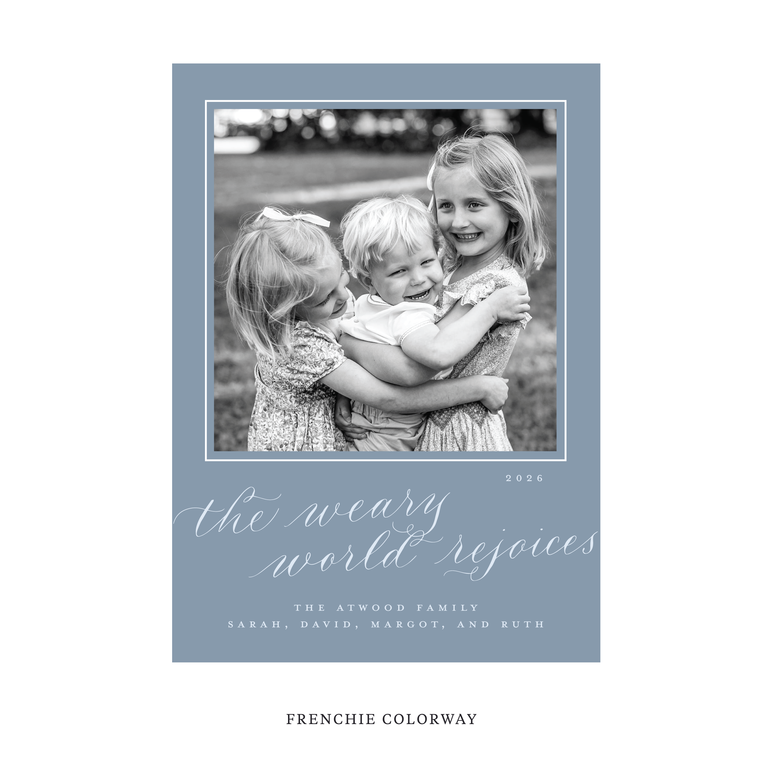 Atwood Classic Flat Print Holiday Card, Large