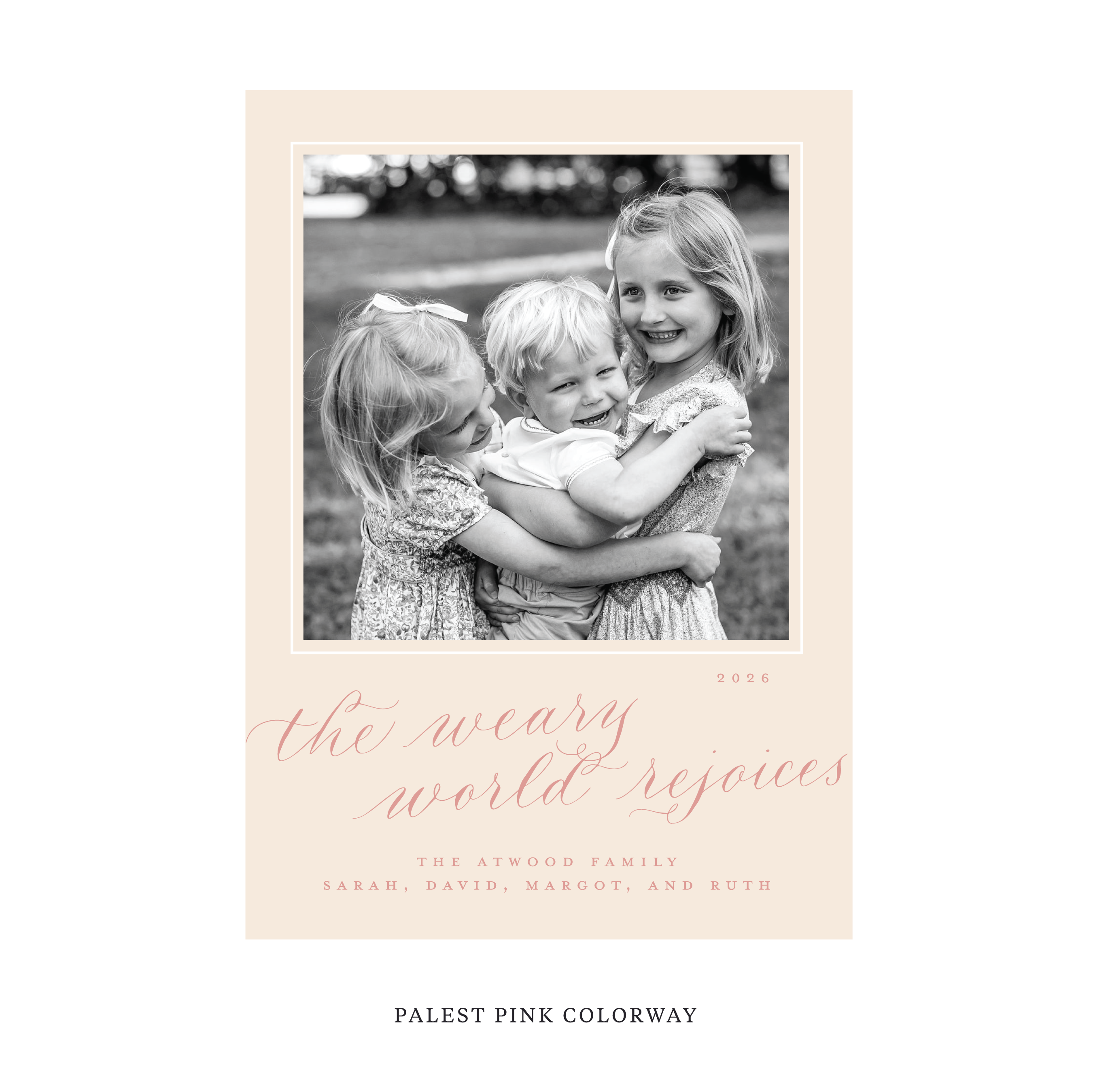 Atwood Classic Flat Print Holiday Card, Large
